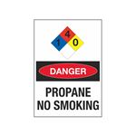 NFPA Chemical Signs - Propane No Smoking 7 x 10